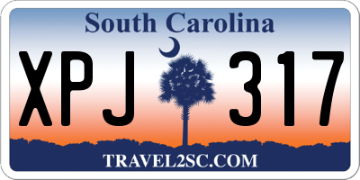 SC license plate XPJ317