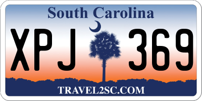 SC license plate XPJ369