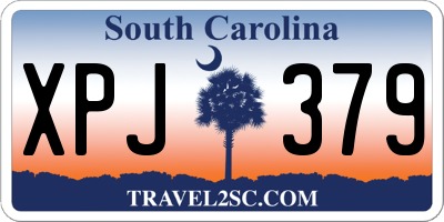 SC license plate XPJ379