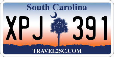 SC license plate XPJ391