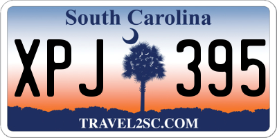 SC license plate XPJ395