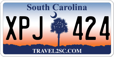 SC license plate XPJ424