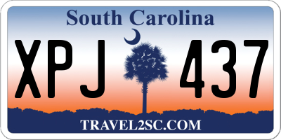 SC license plate XPJ437