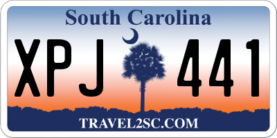 SC license plate XPJ441