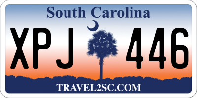 SC license plate XPJ446