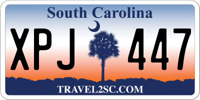 SC license plate XPJ447