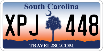 SC license plate XPJ448