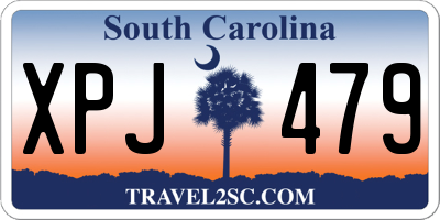SC license plate XPJ479