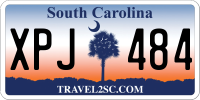 SC license plate XPJ484