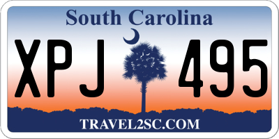 SC license plate XPJ495