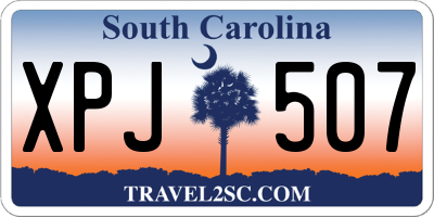 SC license plate XPJ507