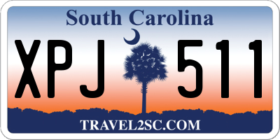 SC license plate XPJ511