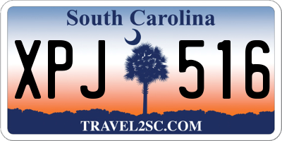 SC license plate XPJ516