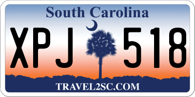 SC license plate XPJ518