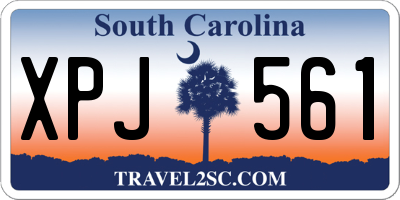 SC license plate XPJ561