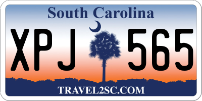 SC license plate XPJ565