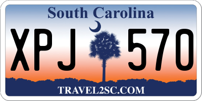 SC license plate XPJ570