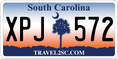 SC license plate XPJ572