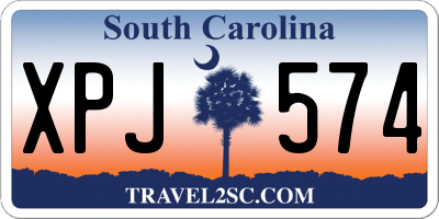 SC license plate XPJ574