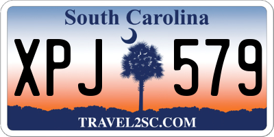 SC license plate XPJ579