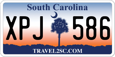 SC license plate XPJ586