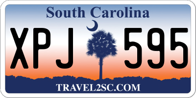 SC license plate XPJ595