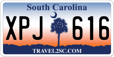 SC license plate XPJ616