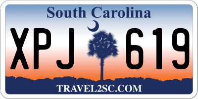 SC license plate XPJ619
