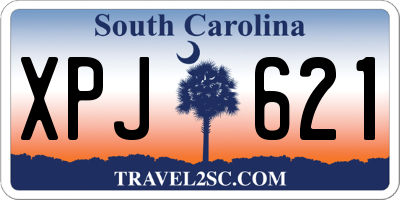 SC license plate XPJ621