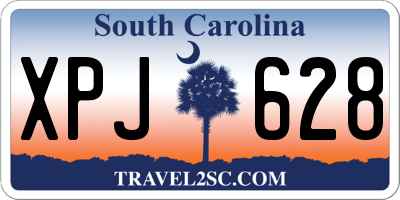 SC license plate XPJ628