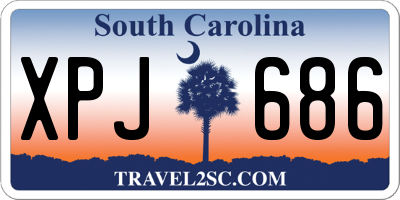 SC license plate XPJ686