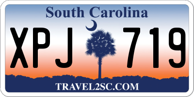 SC license plate XPJ719