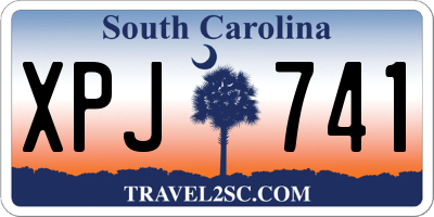 SC license plate XPJ741