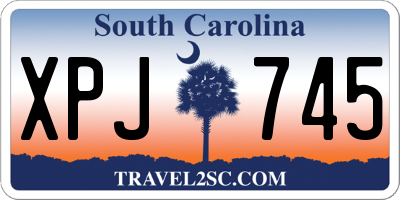 SC license plate XPJ745