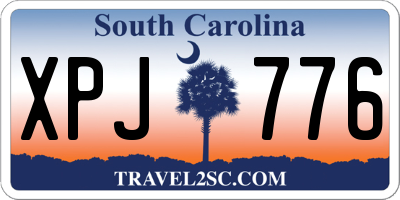 SC license plate XPJ776