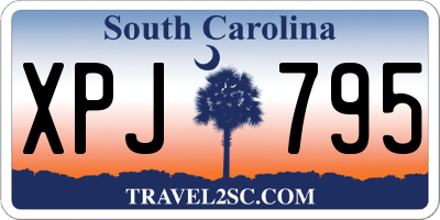 SC license plate XPJ795