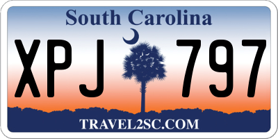 SC license plate XPJ797