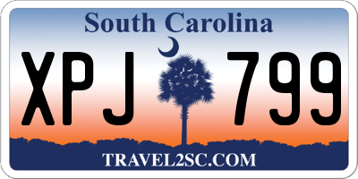 SC license plate XPJ799
