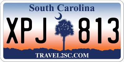 SC license plate XPJ813