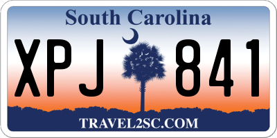 SC license plate XPJ841