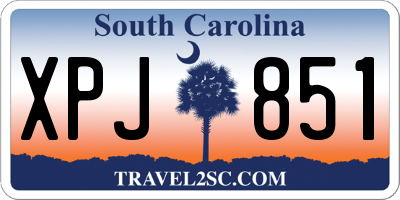 SC license plate XPJ851