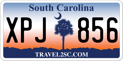 SC license plate XPJ856