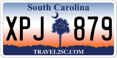 SC license plate XPJ879