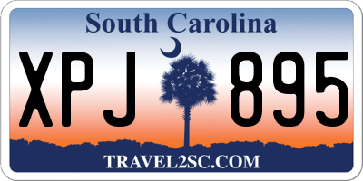 SC license plate XPJ895