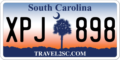 SC license plate XPJ898