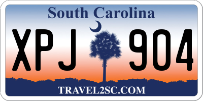 SC license plate XPJ904