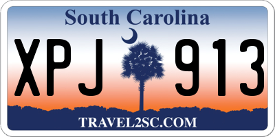 SC license plate XPJ913