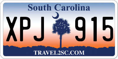 SC license plate XPJ915
