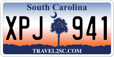SC license plate XPJ941