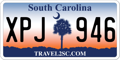 SC license plate XPJ946